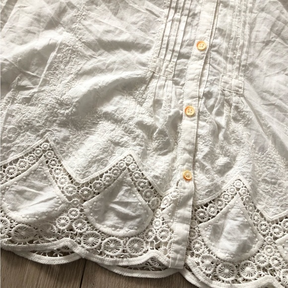 Anthropologie Isabella Sinclair Brimfield Lace Long Sleeve Top Size S - Picture 5 of 15